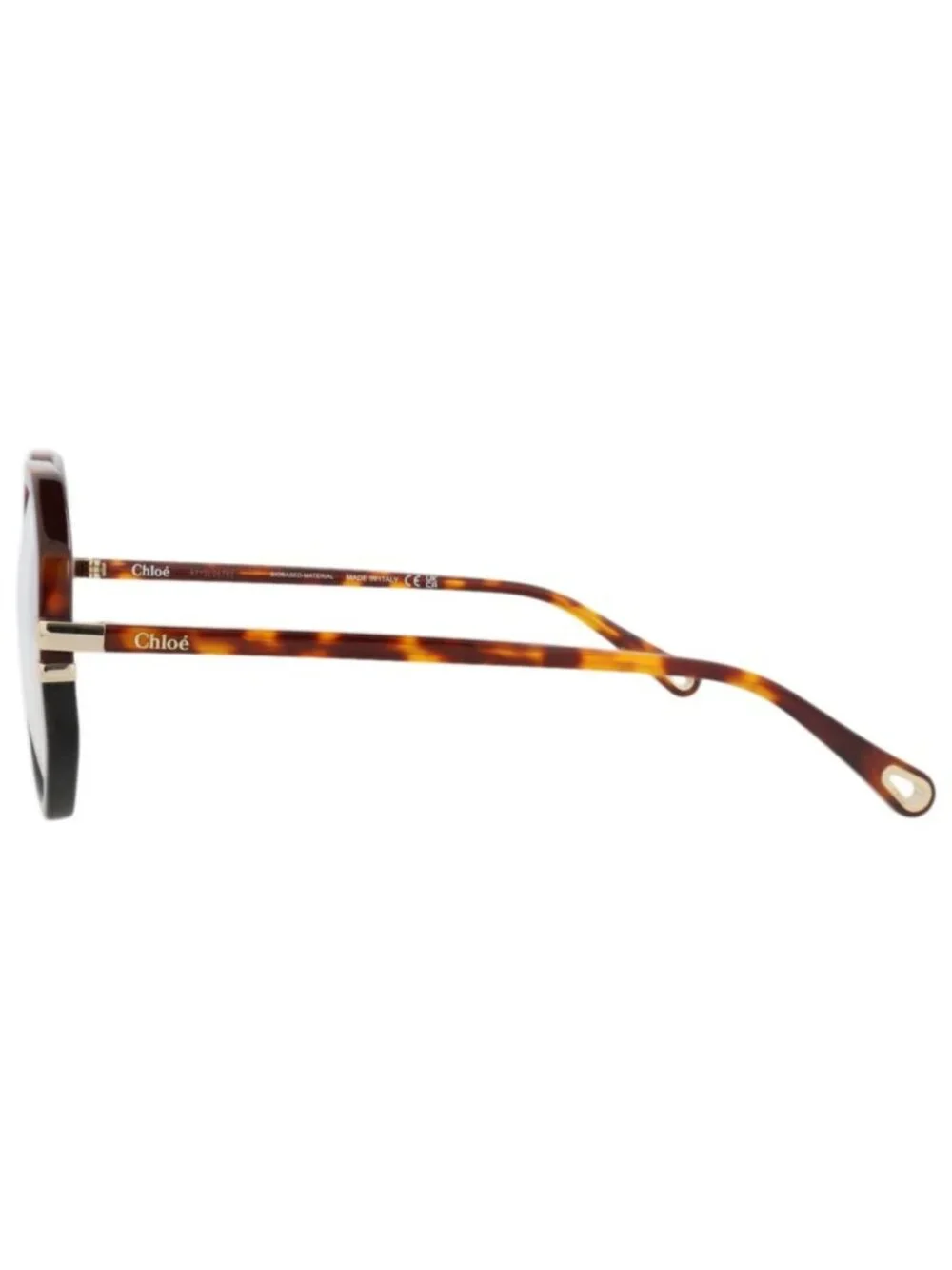 New Chloé Women's Eyeglasses Round Oval Bio Acetate Frame Havana Havana
